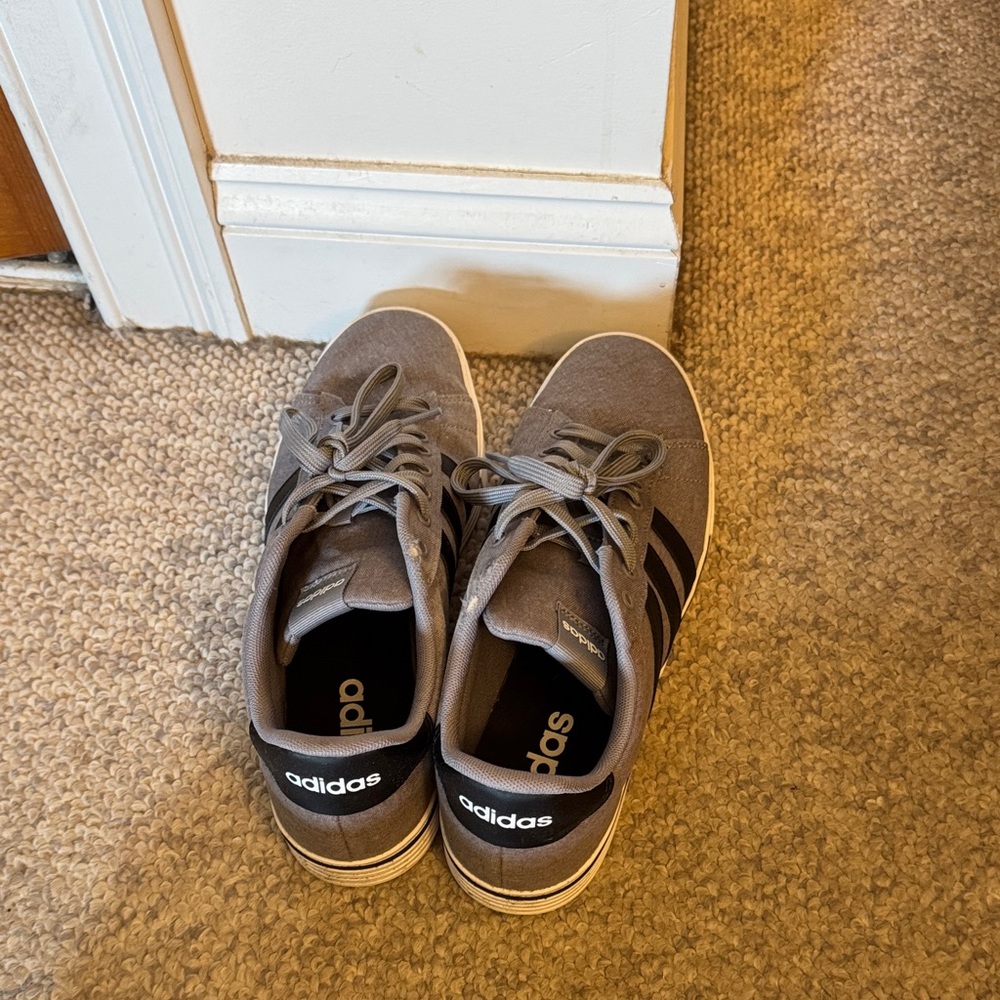 Adidas Charcoal and Ebony Casual Sneakers